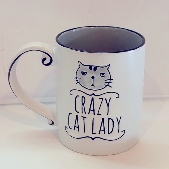 Mug Crazy Cat Lady Coffee/Tea Mug Cat Face - Picture 7 of 8